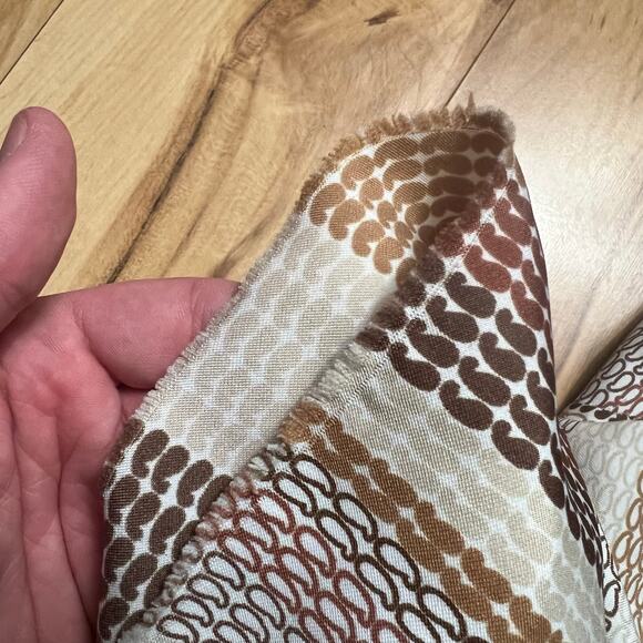 VINTAGE 60s Mod Scarf Shirt Lady Arrow Size Medium Earthtone Disco - Picture 7 of 7